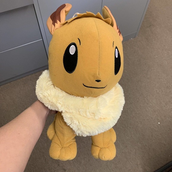 Pokemon Eevee 14" Plush Toy Factory USA Stuffed Animal - Picture 3 of 9
